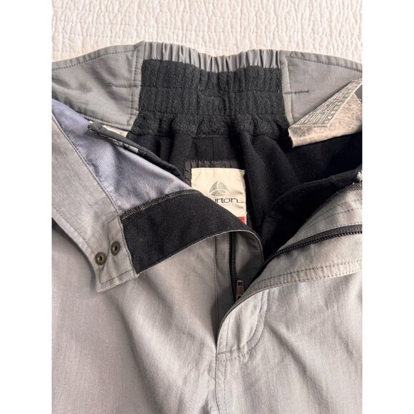 Burton Mens Snowboard Ski Pants SZ M Gray Waterproof Outdoor Adjustable - Picture 5 of 13